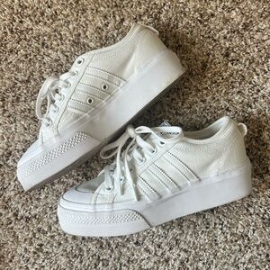 adidas Women's Cream Platform Sneakers